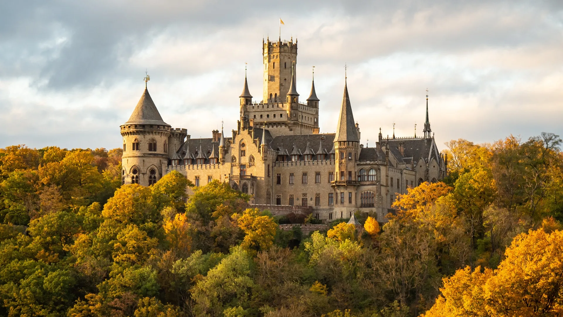 Marienburg castle near Hanover in Germany was used as a filming location for Prime Video's Maxton Hall.