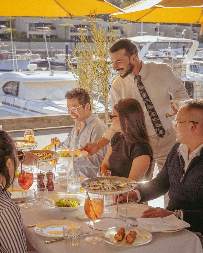 Alfresco dining at Otto Restaurant