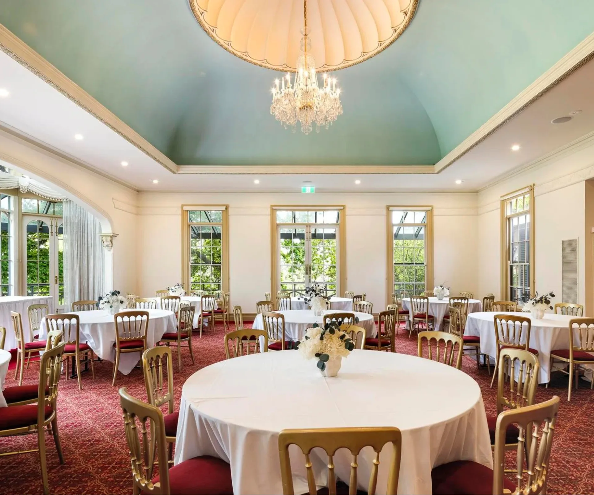 The ball room in Overnewton Castle