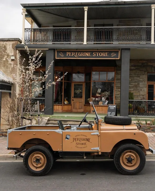 The facade of Peregrine Store in the Adelaide Hills
