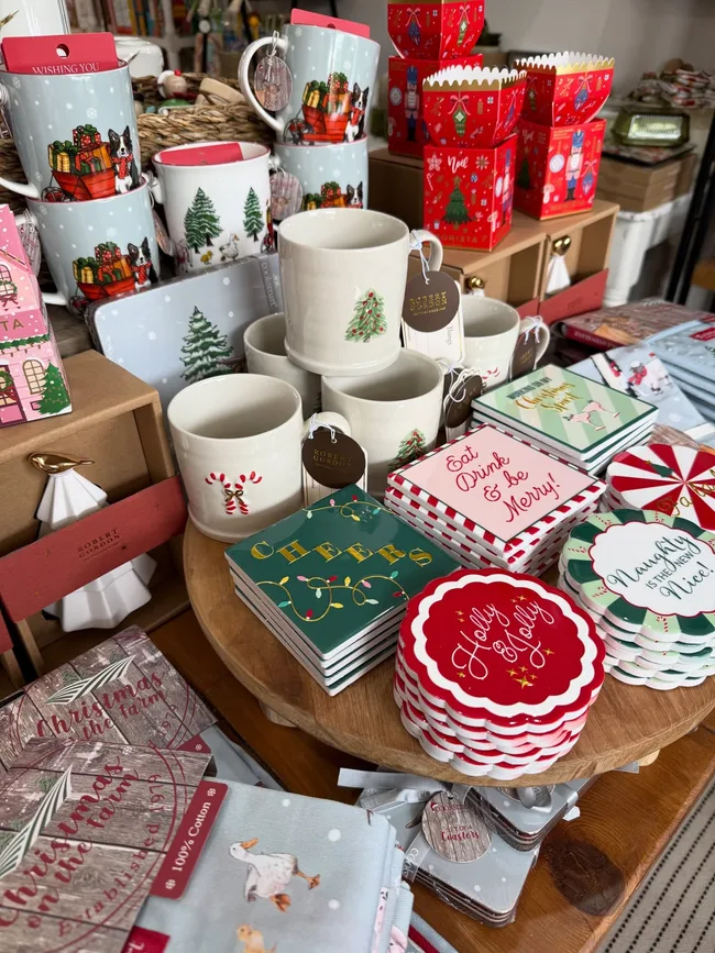 Christmas ceramics at the Speckled Hen Store