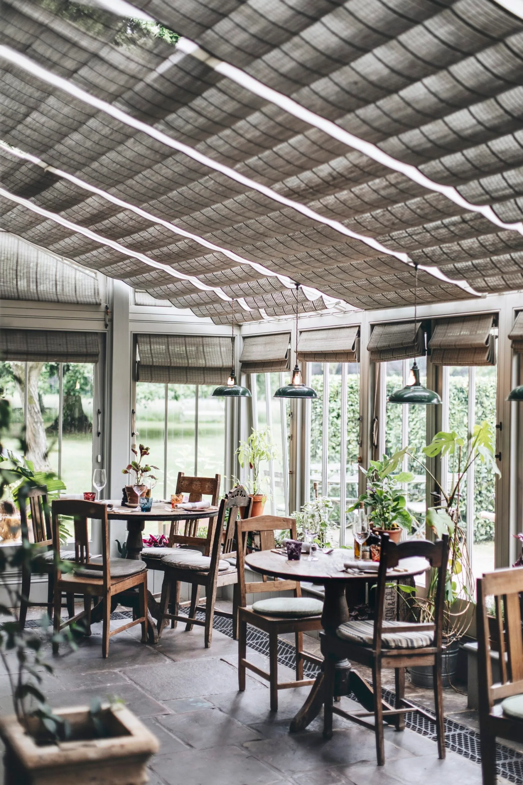 The dining room at The Pig Near Bath