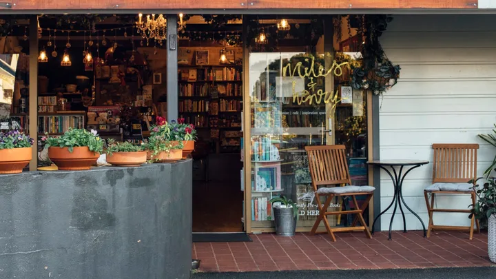 The exterior of Mile and Henry bookstore in Alstonville