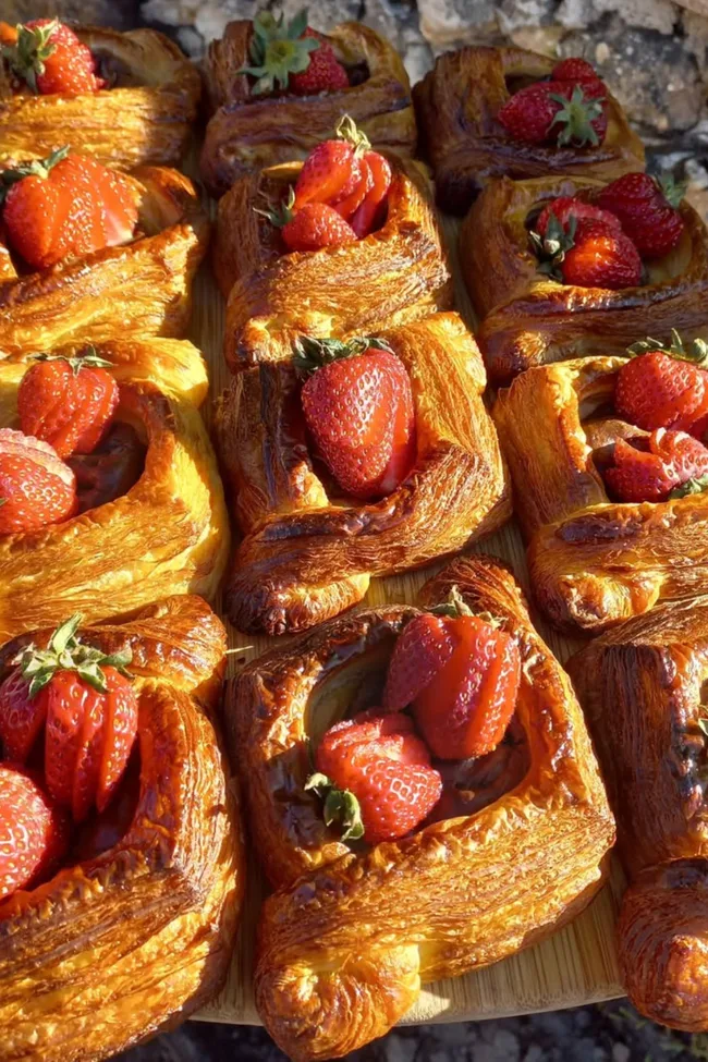 Strawberry danishes from RedBeard Historic Bakery