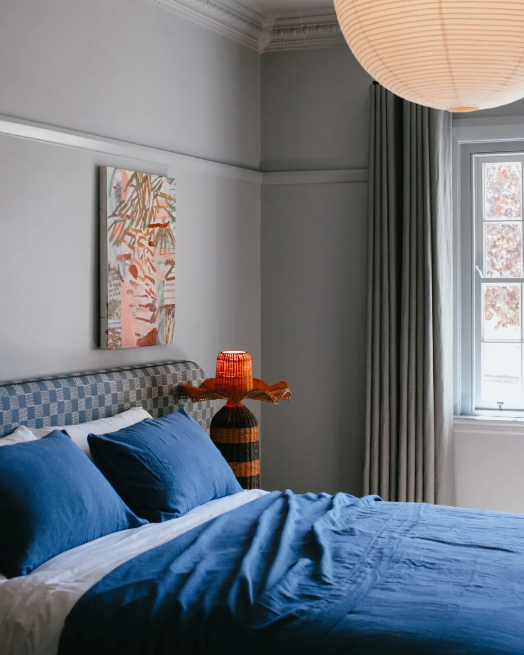 Blue toned bedroom
