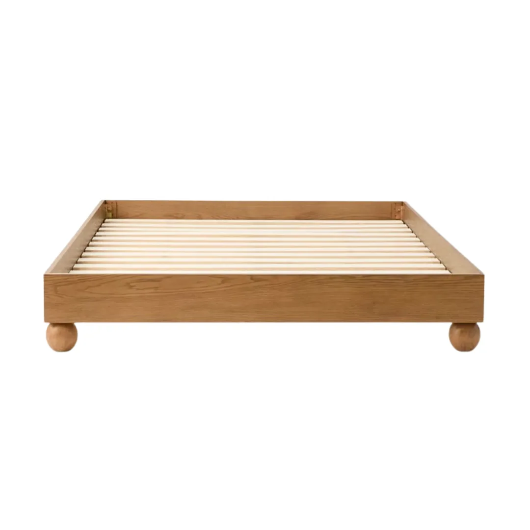 Adairs Cisco Walnut Timber Bed Base