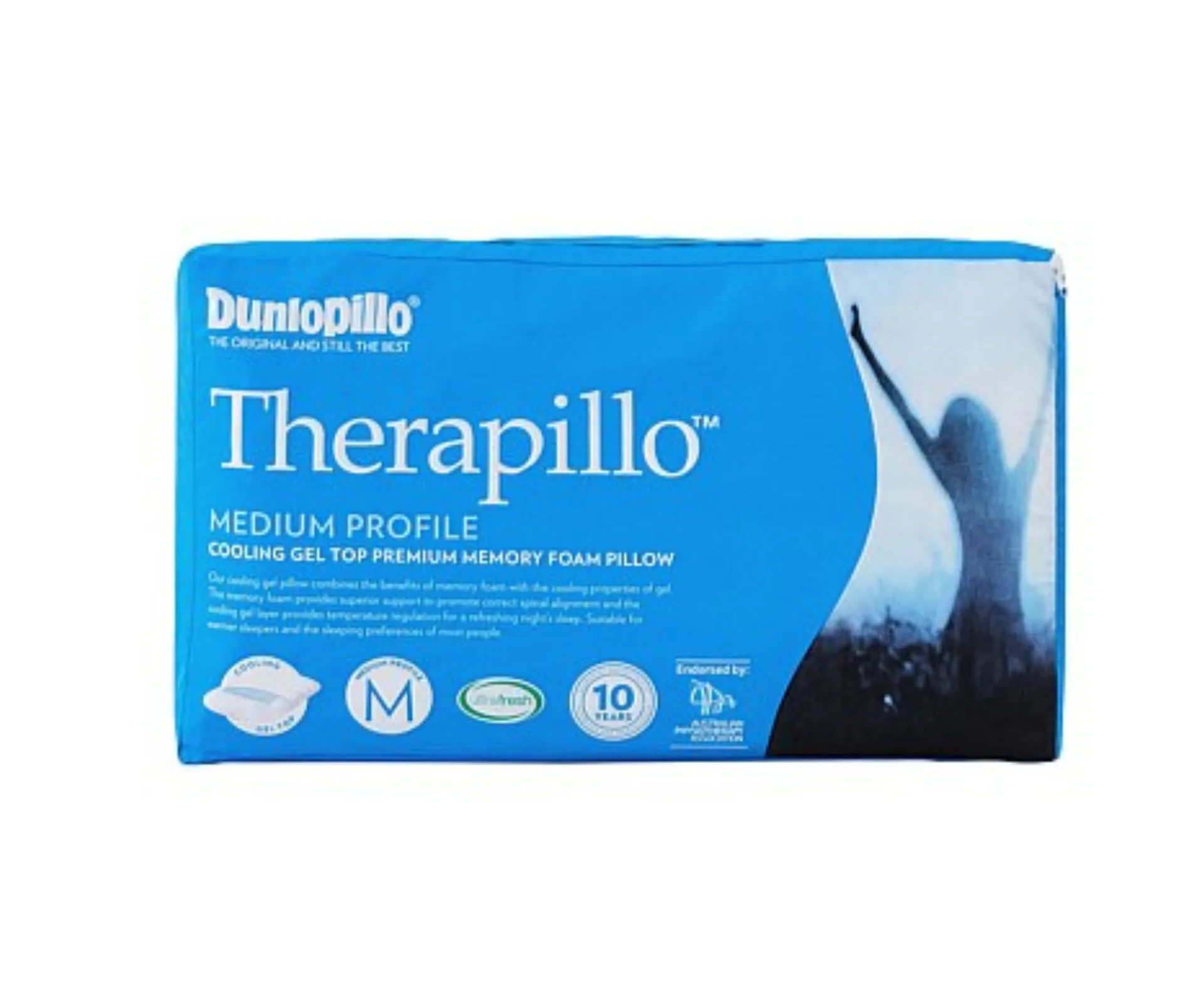 Dunlopillo Therapillo Cooling Gel Medium Profile Pillow