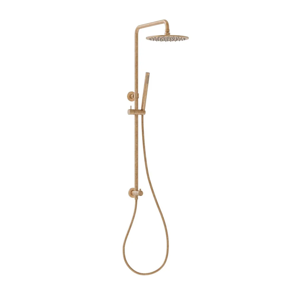 A gold shower head
