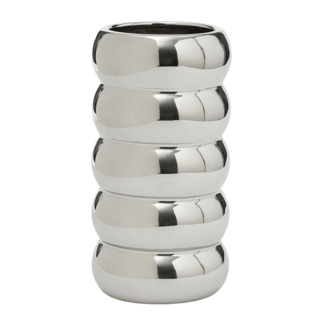 Openook Chloe Chrome Bubble Vase