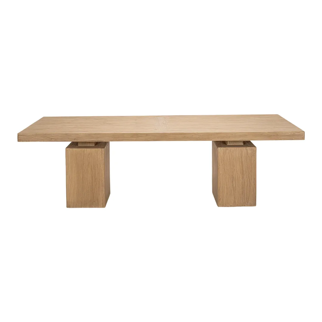 MCM House Aged Elm Bossi Rectangular Dining Table