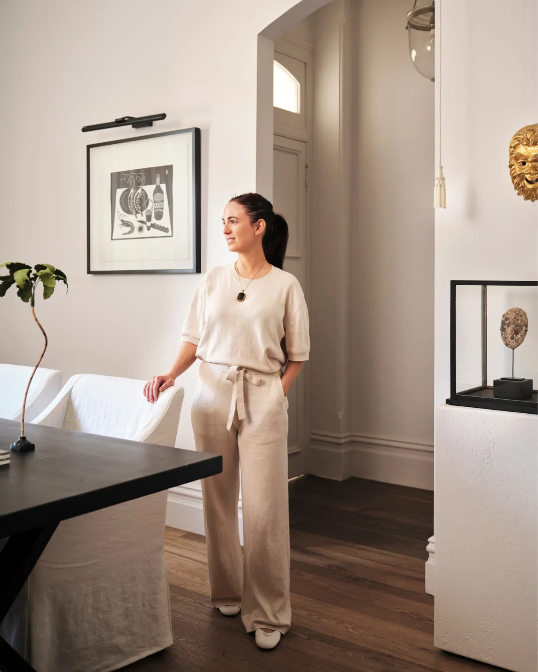 Designer Olivia Giangrasso in her home