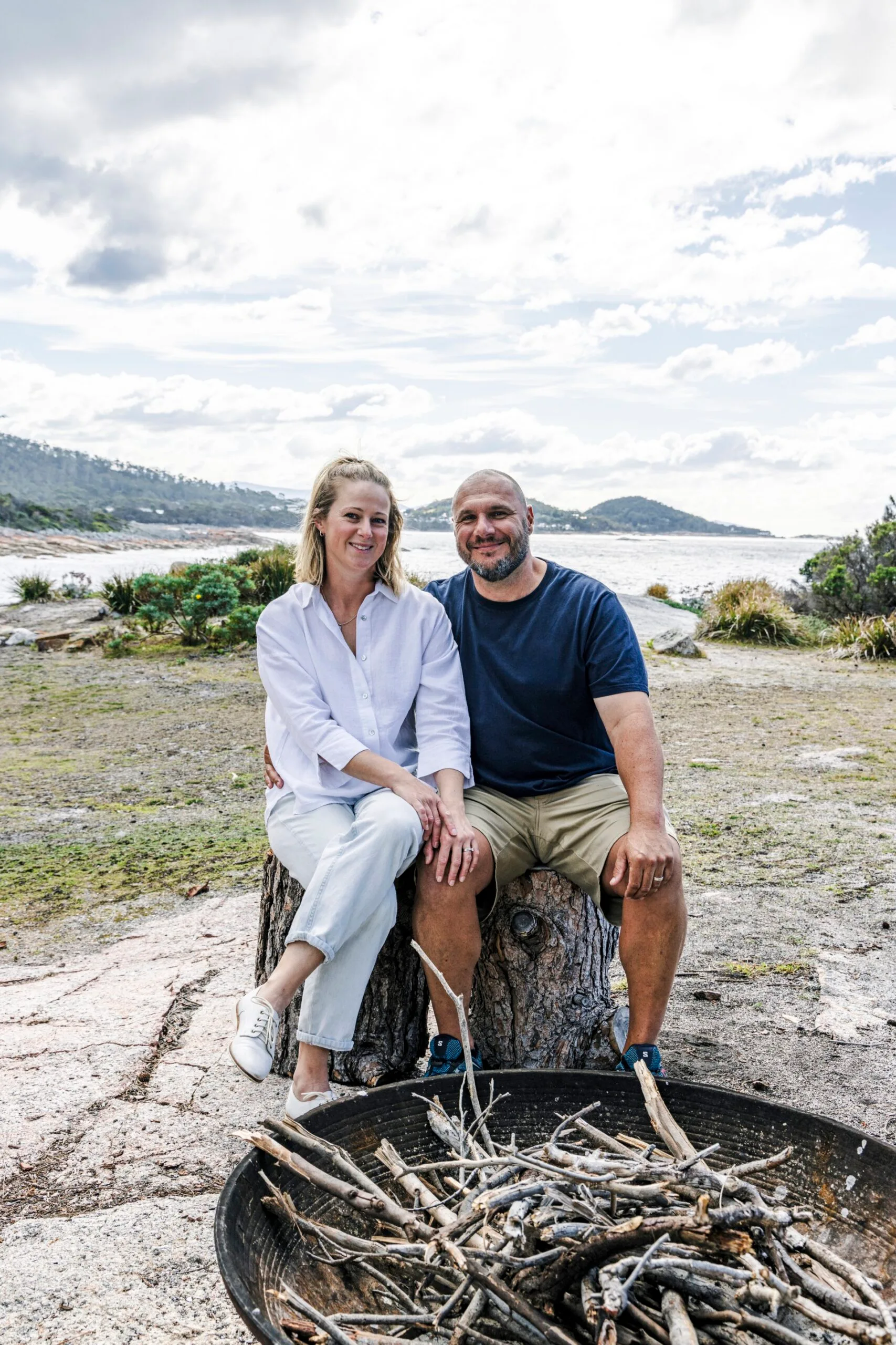 Owner of Harvey's Farm, Eliza and Rob Di Francesco