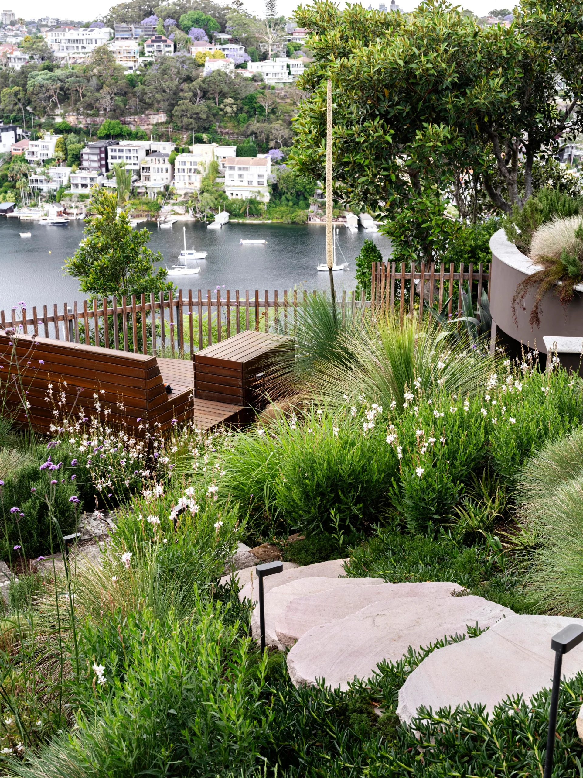 Australian garden waterfront