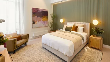 Ronnie and Georgia master bedroom The Block 2021
