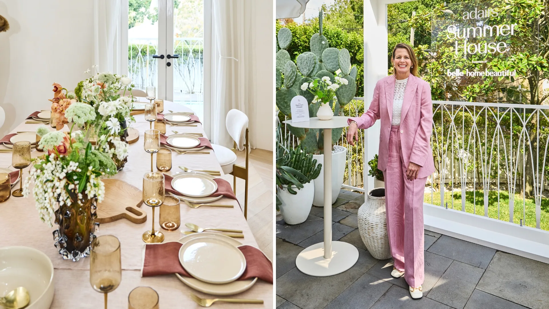 homestolove.com.au - Saskia Neacsu - Inside the Adairs Summer House launch at Villa Alezalia