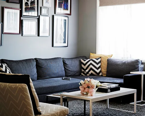 Jet and Joey's stylish Canberra living room