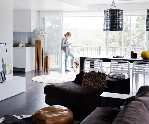 open plan living room