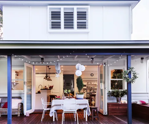 Sydney country-styled vintage dining room
