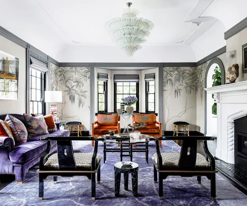 glamorous living room