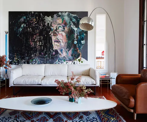 living room art painting