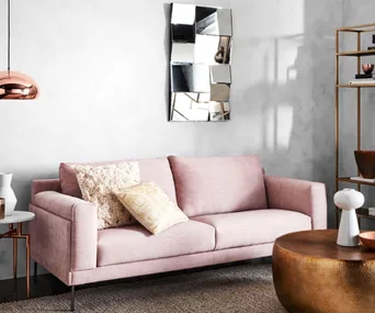 Millennial Pink sofa