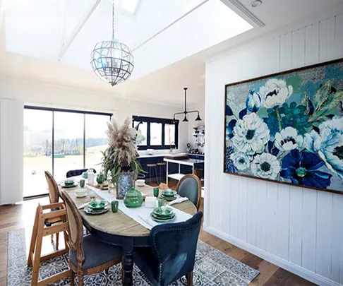 Country style dining room from House Rules