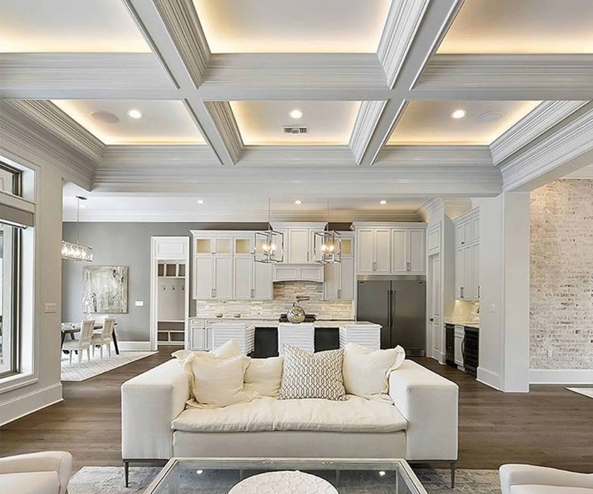 coffered ceiling