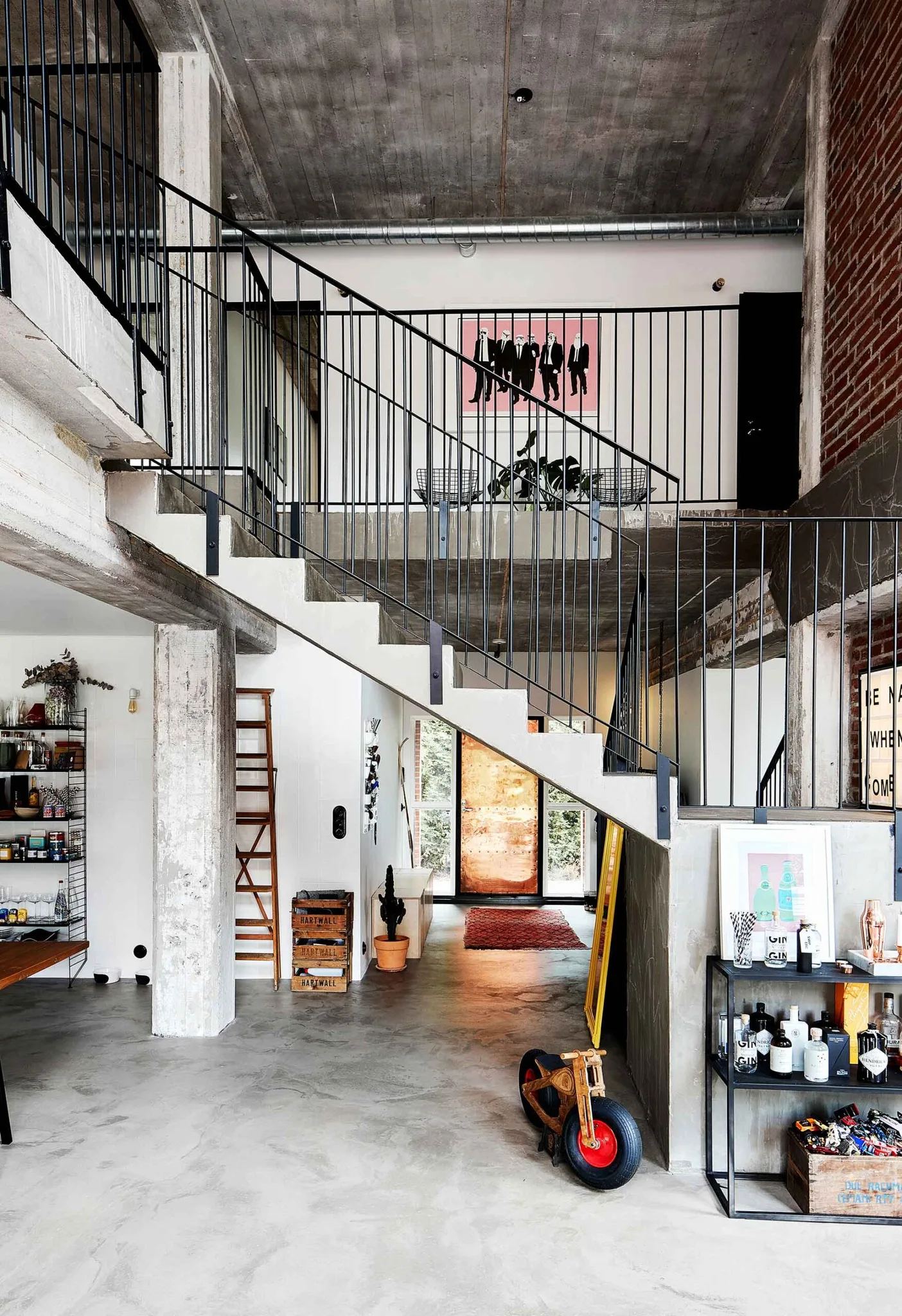 A ski factory's industrial chic loft home conversion