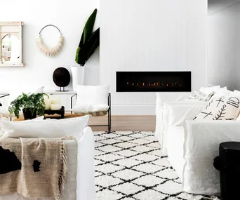 Blocked fireplace styling ideas