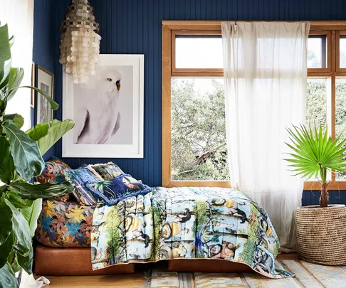 Kids bedroom with where the wild things bedding