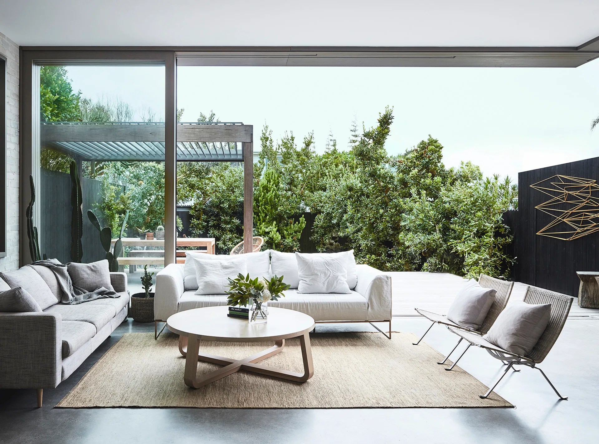 Bondi beach house with modern-rustic interior