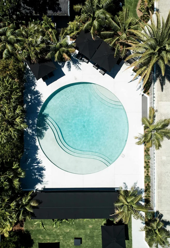 A round pool at The Bower