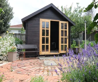 Shed storage and shelving