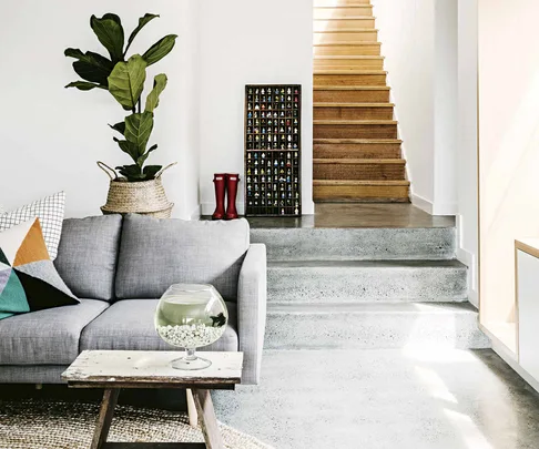 tasmanian cottage living room