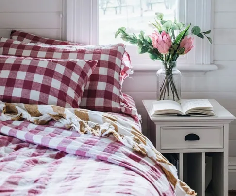 Country kitchen with deep green cabinetry