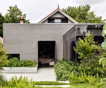 A striking update to a traditional Arts and Craft-style home