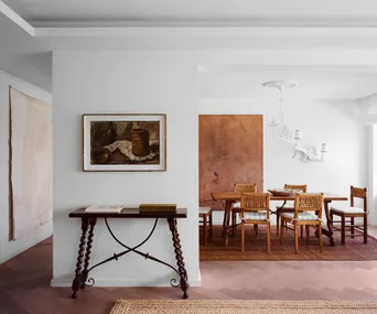 A buying trip to Paris yielded many of the pieces in this seaside abode