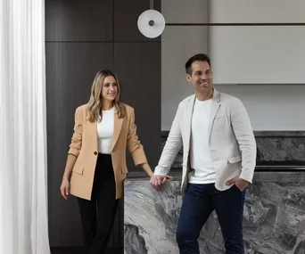 Dan and dani reilly in their mornington peninsula home