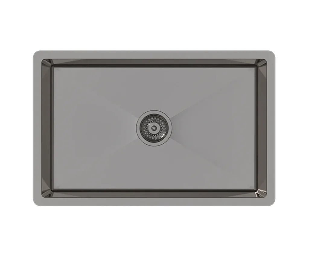 Gunmetal Avisa 700x450 Large Single Bowl Sink