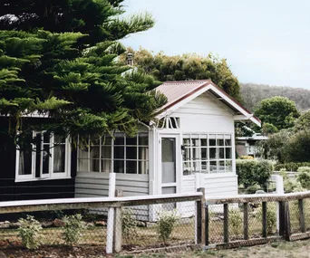 A century-old seaside shack with rustic French style and plenty of charm