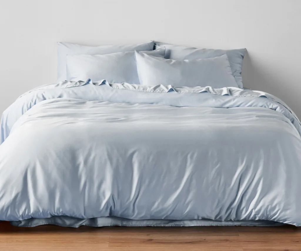 blue bamboo sheet set