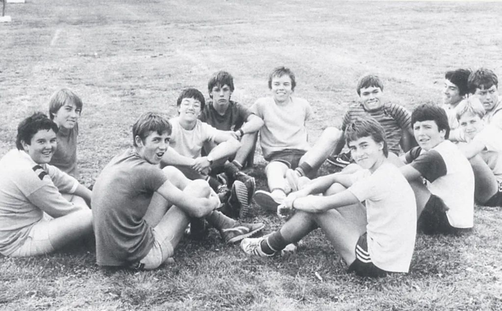 Glenn McGrath and his friends in high school