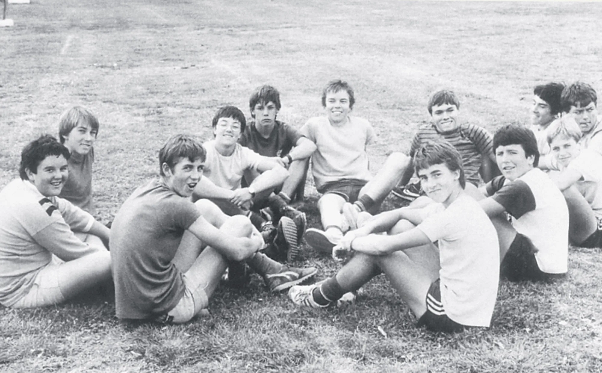Glenn McGrath and his friends in high school