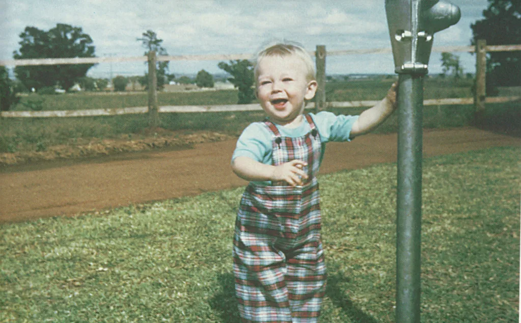 Glen McGrath as a baby in his home town of Narromine